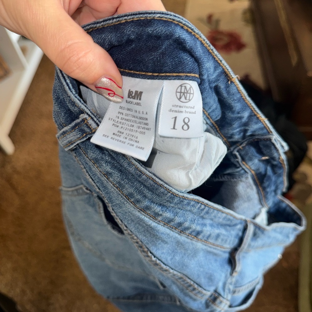 Light Blue Distressed Denim Jeans by I&M Black Label - Picture 3 of 6